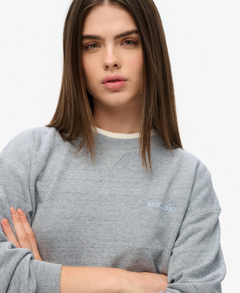 bluza essential logo overdyed w kolorze blue fog