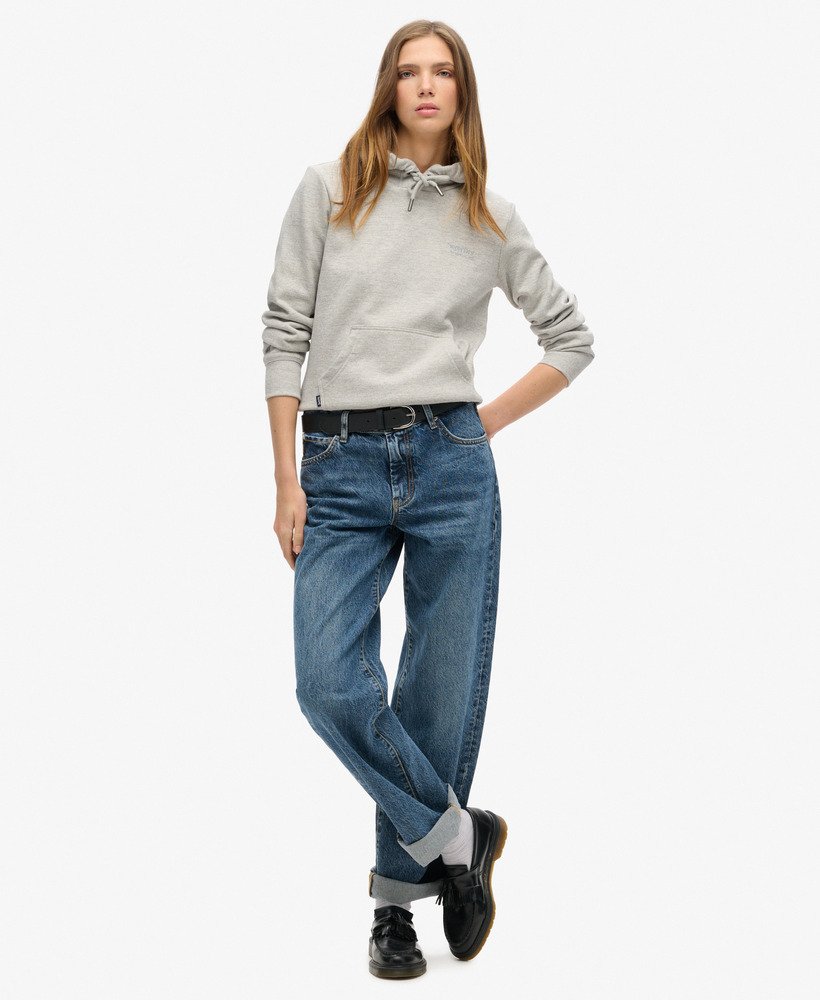bluza z kapturem essential logo w kolorze varsity grey grindle