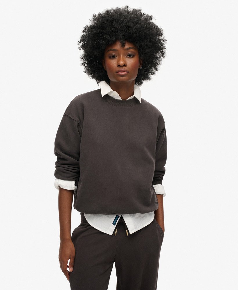 bluza essential logo loosed fit w kolorze bison black
