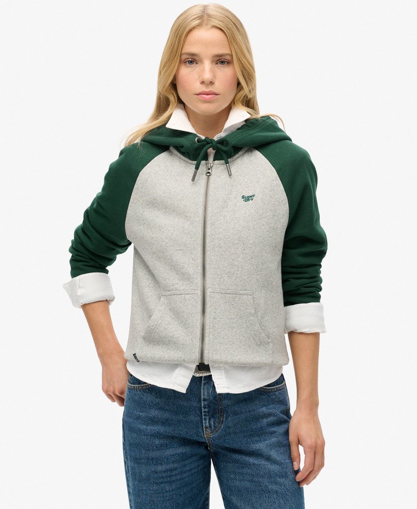 bluza z kapturem essential baseball w kolorze emaliowanej zieleniszarej atletycznej mrl