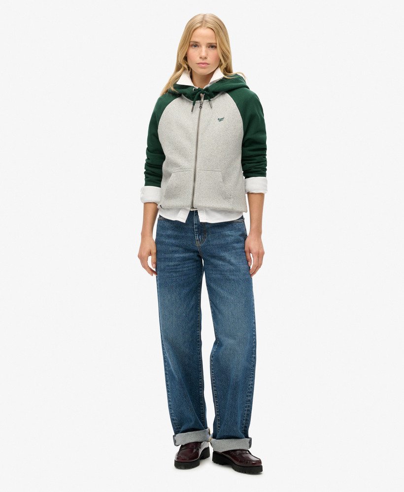 bluza z kapturem essential baseball w kolorze emaliowanej zieleniszarej atletycznej mrl