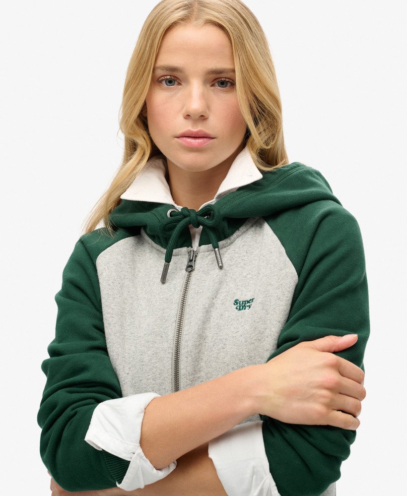 bluza z kapturem essential baseball w kolorze emaliowanej zieleniszarej atletycznej mrl