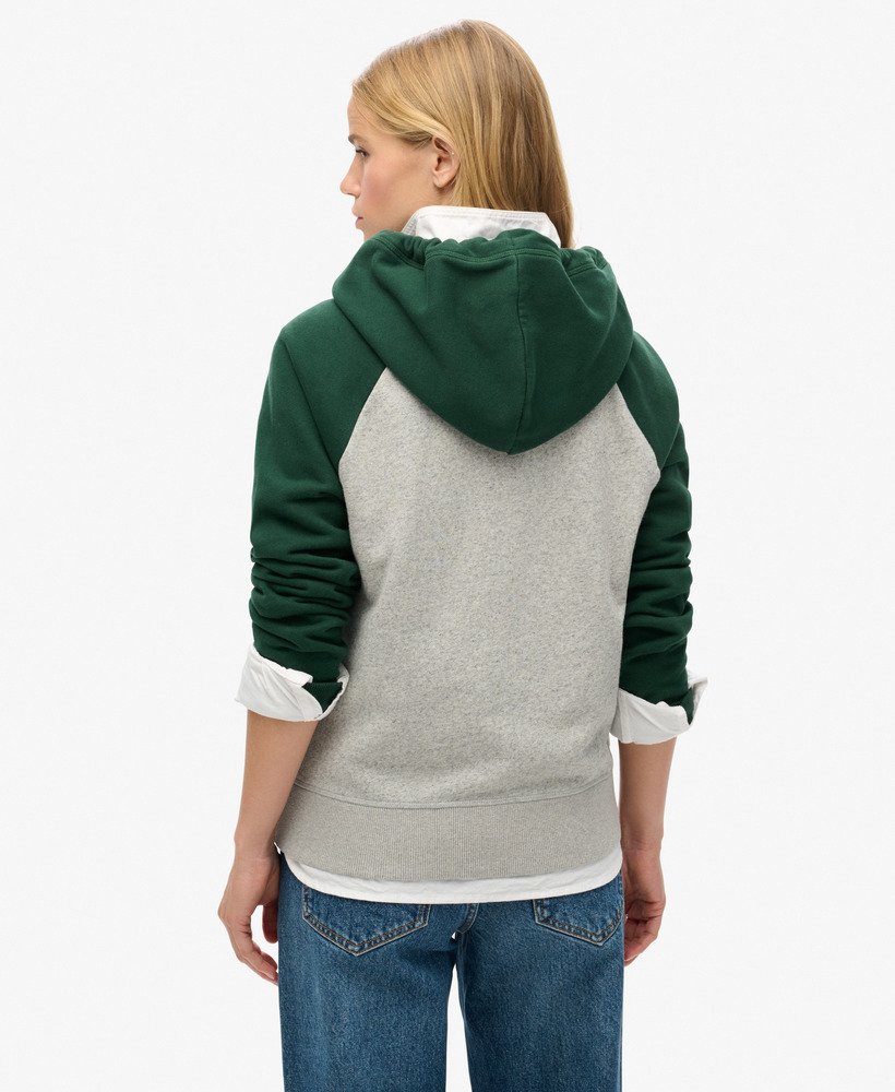 bluza z kapturem essential baseball w kolorze emaliowanej zieleniszarej atletycznej mrl