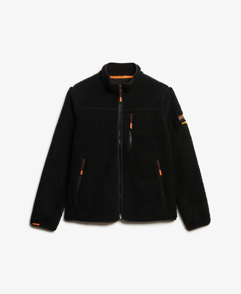 bluza polarowa outdoor z zamkiem błyskawicznym w kolorze czarnymczarnym