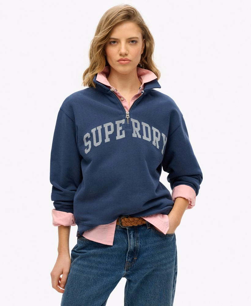Bluza z kołnierzykiem Athletic Essentials zapinana na suwak