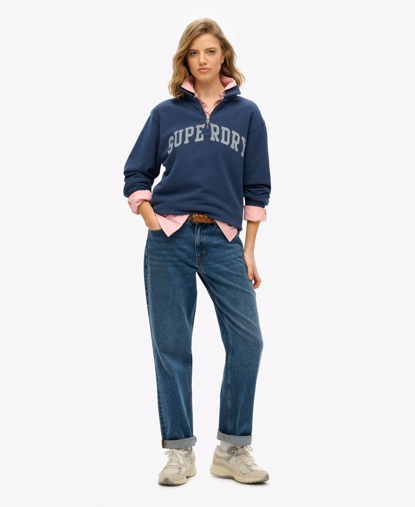 Bluza z kołnierzykiem Athletic Essentials zapinana na suwak