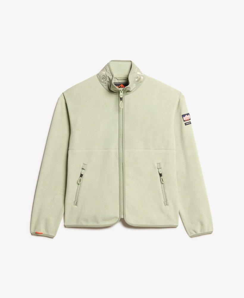 aktywna bluza polarowa z zamkiem błyskawicznym w kolorze dusty sage