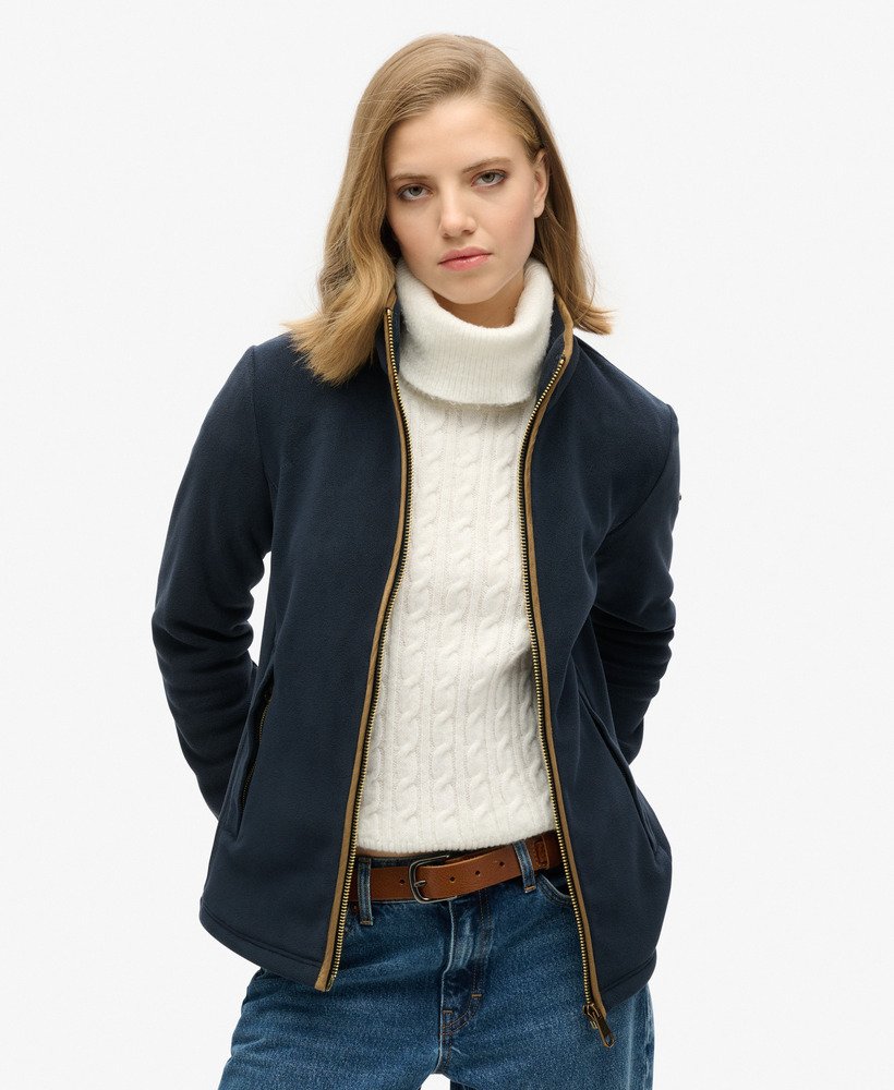 bluza polarowa estate z zamkiem błyskawicznym w kolorze eclipse navy