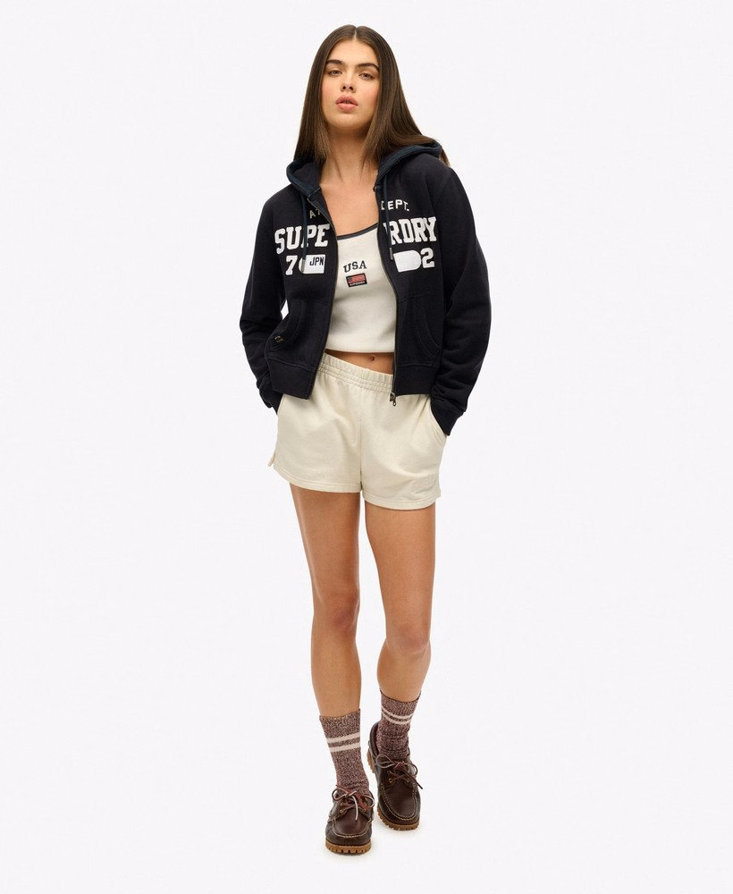 Bluza z kapturem Athletic Essentials Relaxed Cropped Zip