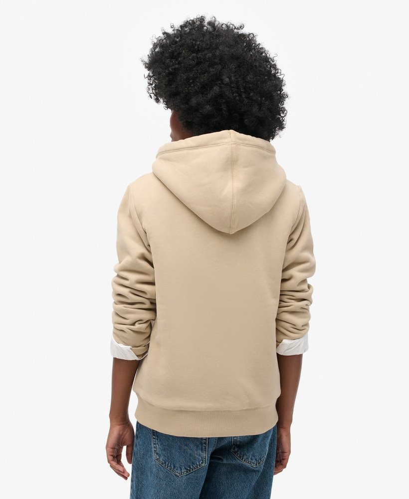 bluza z kapturem i podszewką borg w kolorze cobblestone grey
