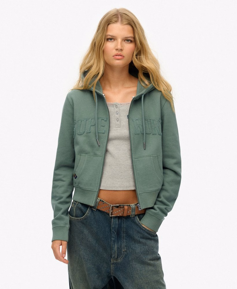 Bluza z kapturem Athletic Essentials Tonal Cropped Zip