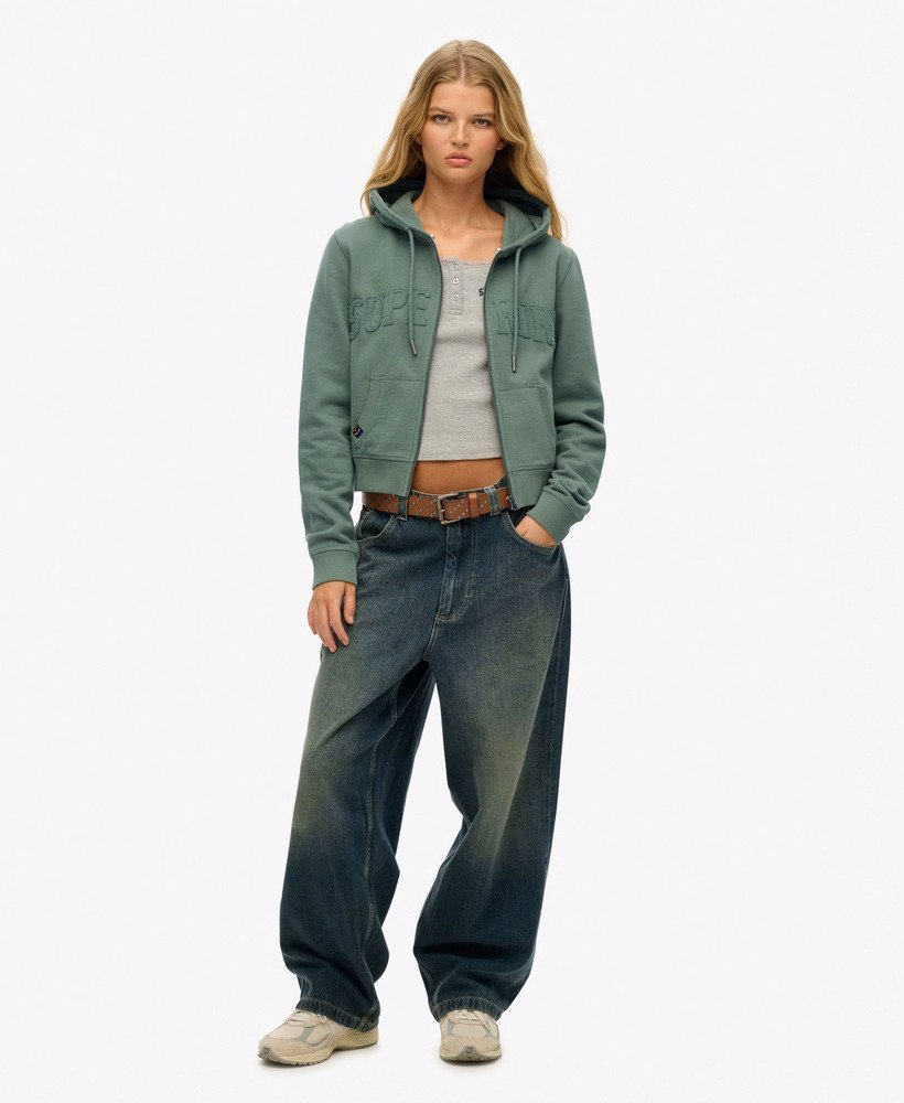 Bluza z kapturem Athletic Essentials Tonal Cropped Zip