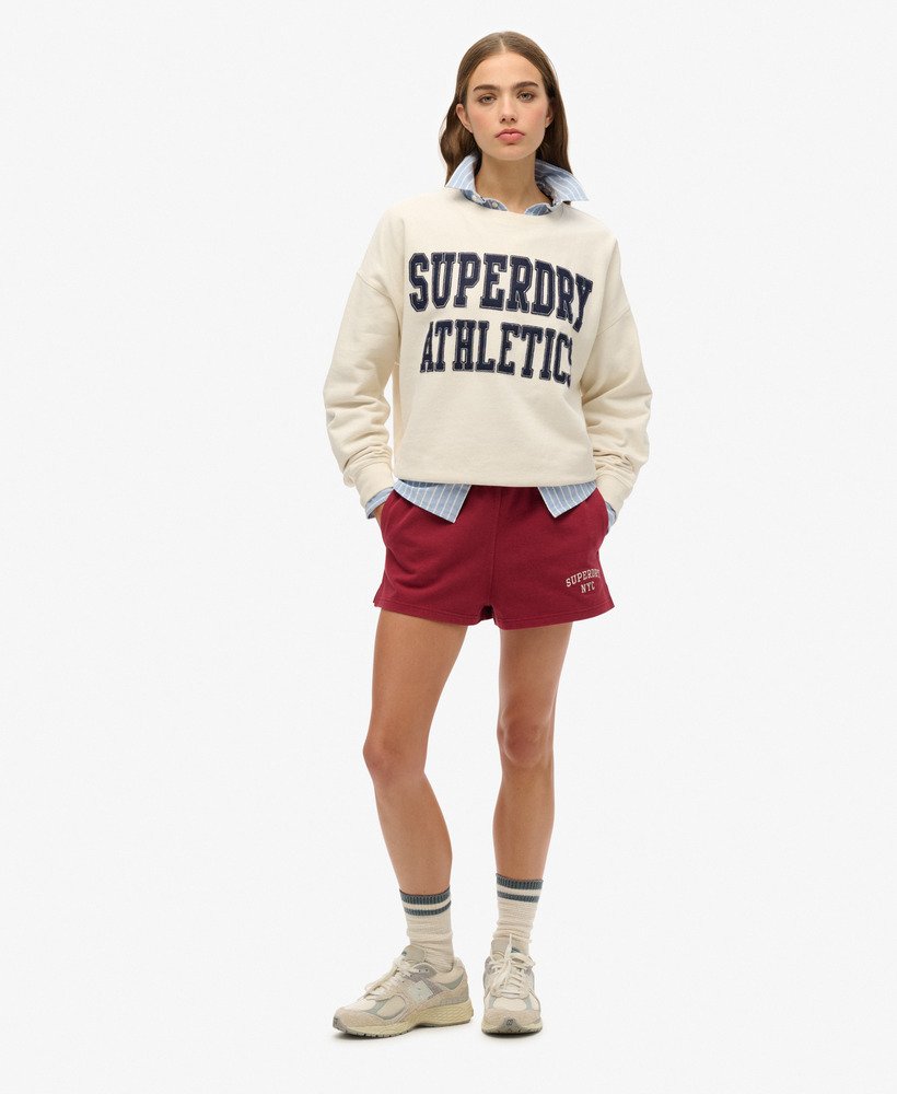 bluza athletic essentials relaxed applique w kolorze desert bone off white