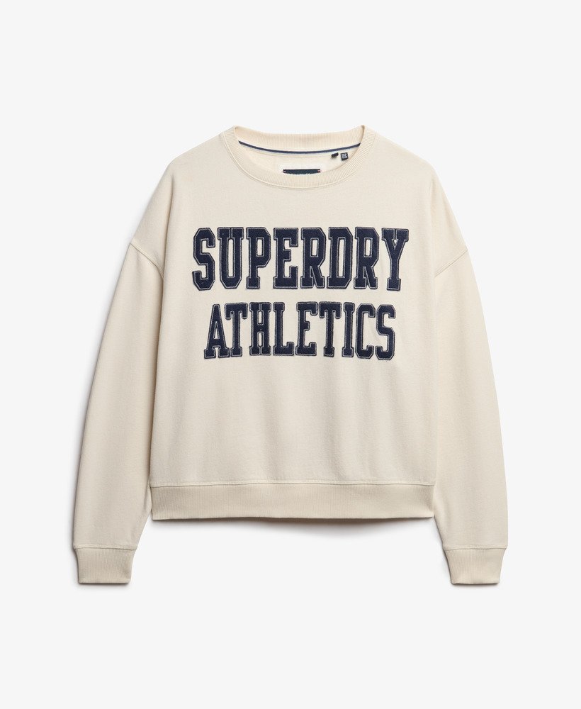 bluza athletic essentials relaxed applique w kolorze desert bone off white