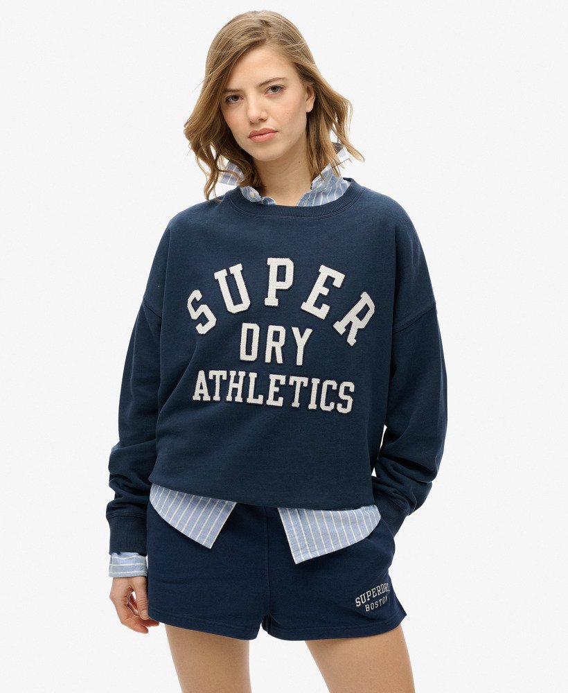 bluza athletic essentials relaxed applique w kolorze richest navy