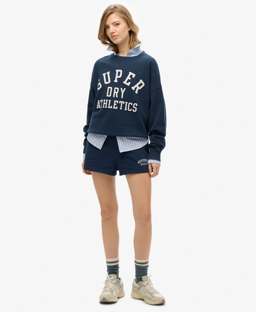 bluza athletic essentials relaxed applique w kolorze richest navy