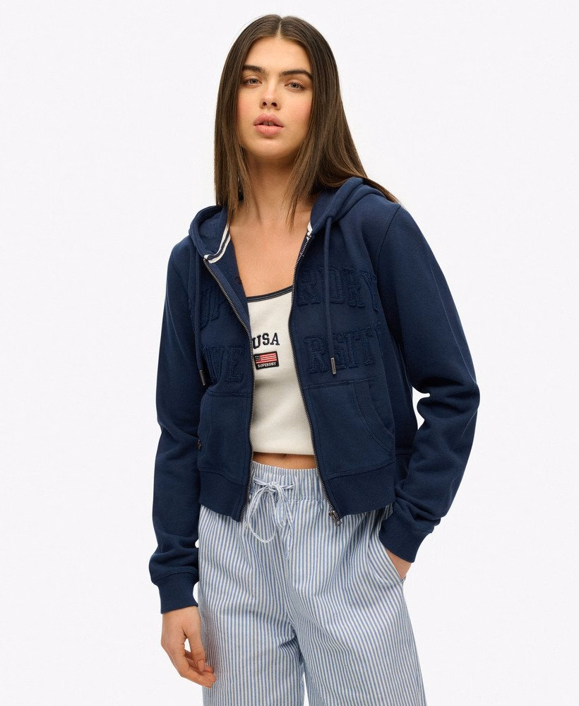 Bluza z kapturem Athletic Essentials Tonal Cropped Zip