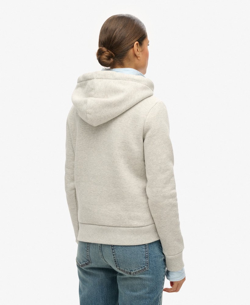 bluza z kapturem vintage logo itago w kolorze glacier grey marl