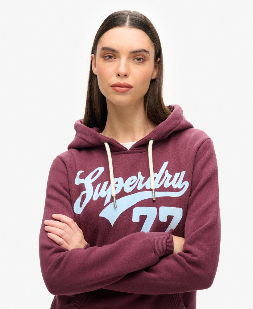 bluza z kapturem super 77 w kolorze fioletowo-fiołkowym
