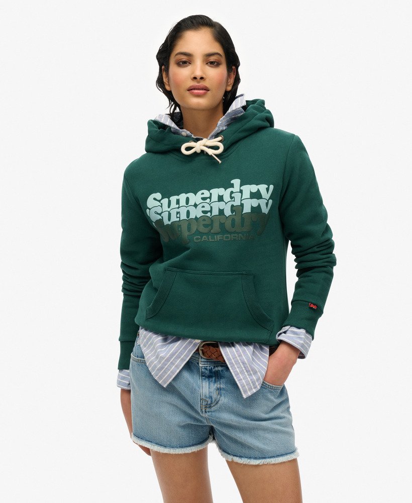 bluza z kapturem stacked w kolorze ciemnej sosny