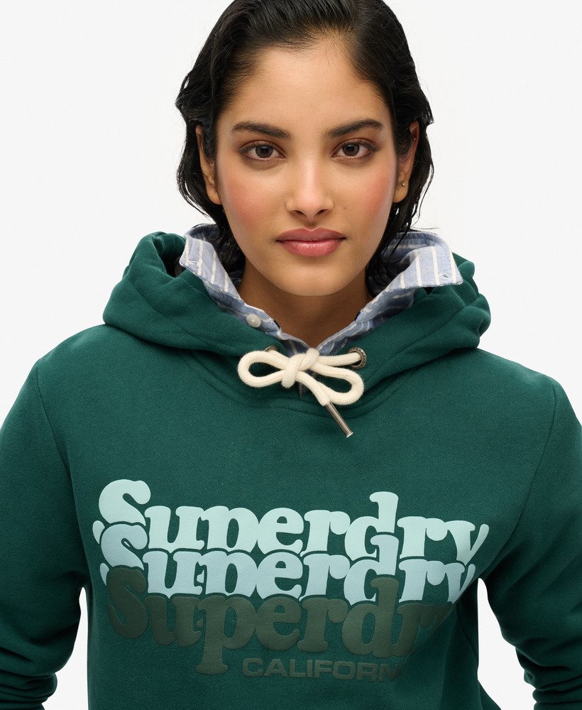 bluza z kapturem stacked w kolorze ciemnej sosny