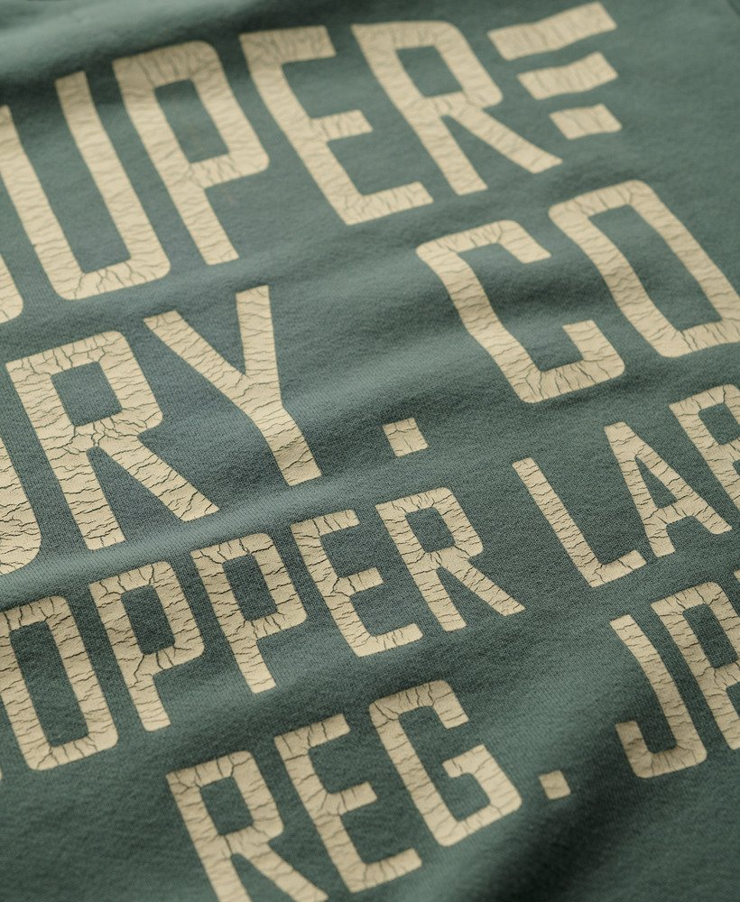 bluza z nadrukiem copper label w rozmiarze oversize w kolorze drius green