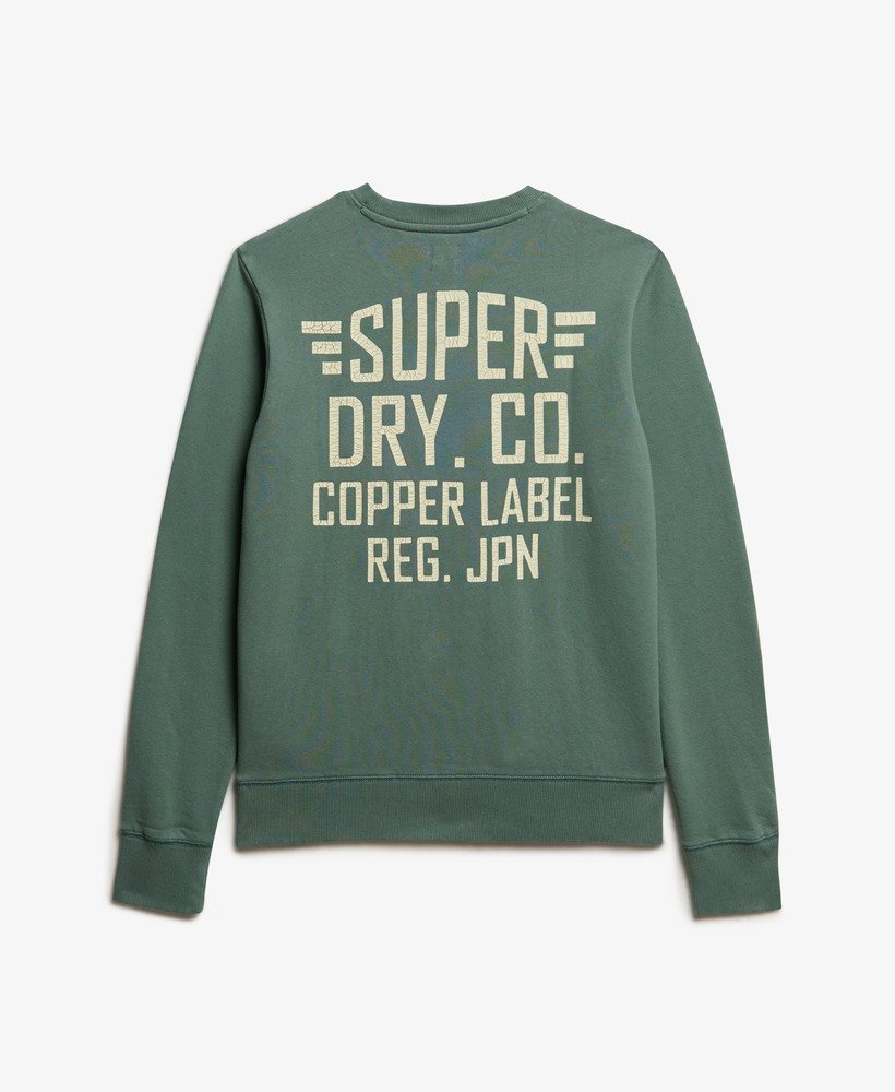 bluza z nadrukiem copper label w rozmiarze oversize w kolorze drius green