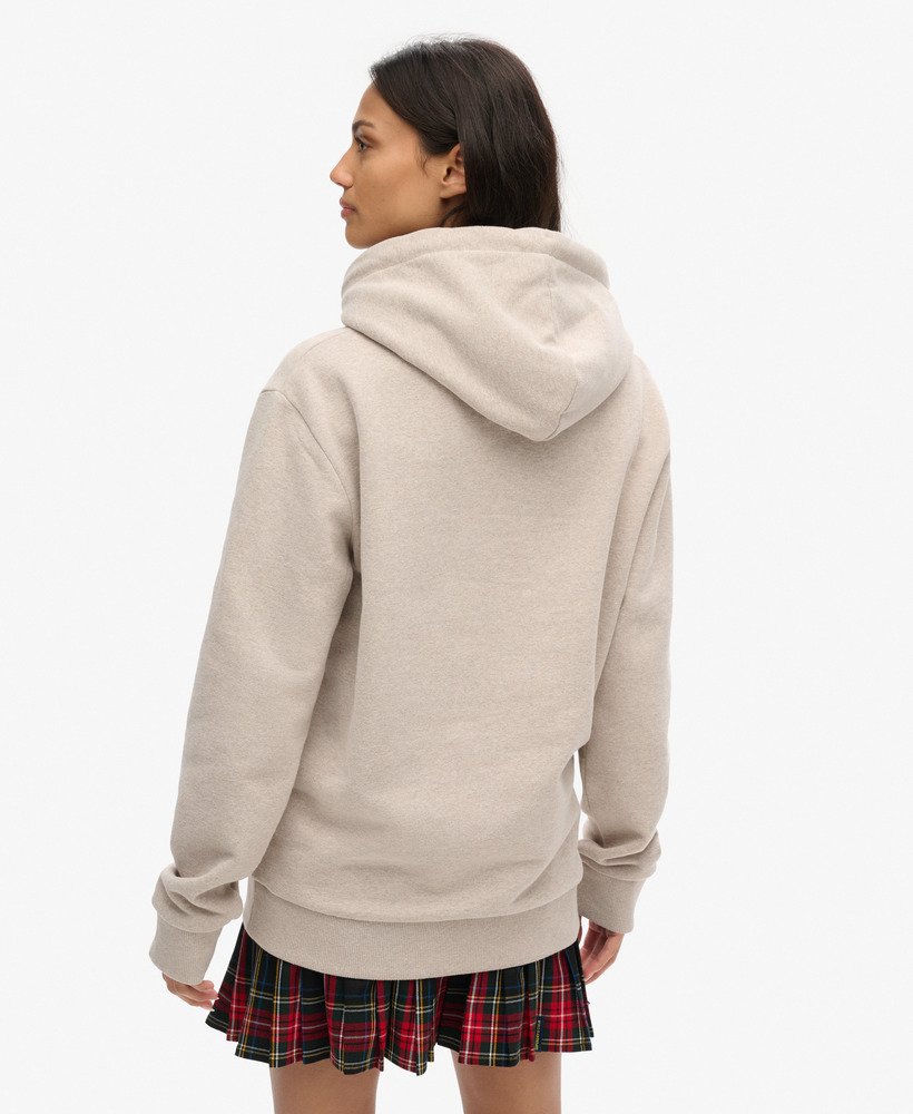 bluza z kapturem oversized outdoor graphic w kolorze lavin beige marl