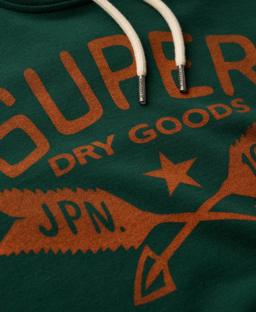 oversized outdoor graphic hoodie w kolorze bengreen marl