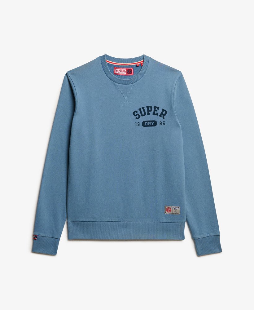 luźna sportowa bluza z nadrukiem w kolorze wedgewood blue