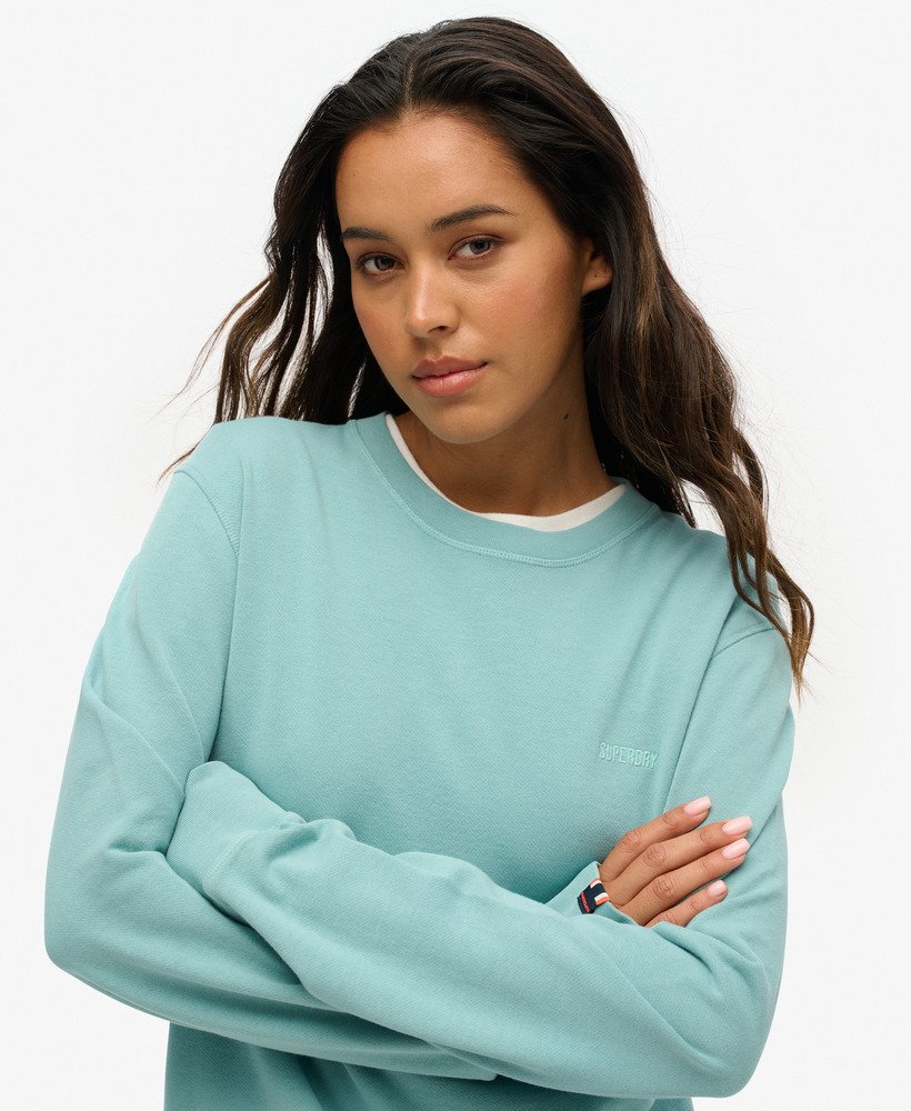 luźna klasyczna bluza typu essential w kolorze cameo blue