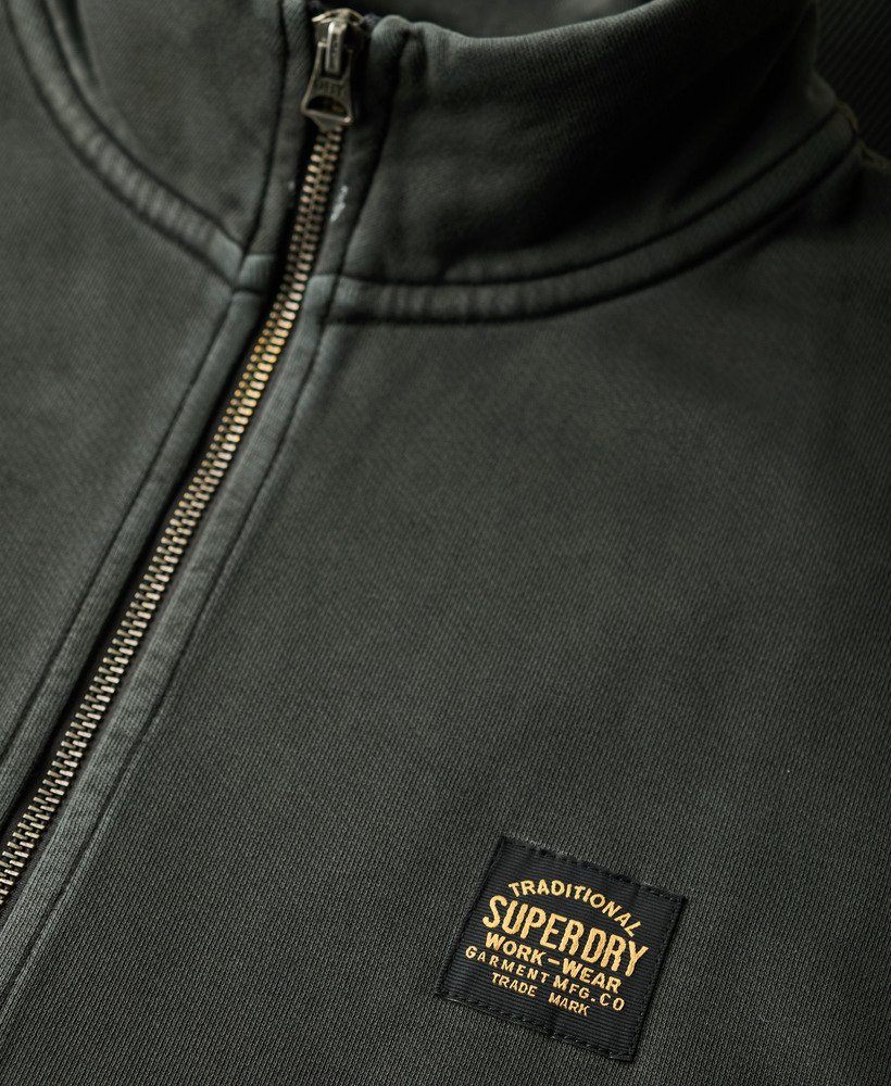 luźny top dresowy z kontrastowymi przeszyciami w kolorze spranej czerni