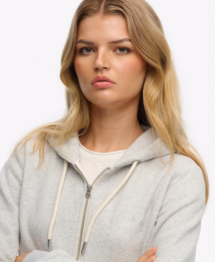 Bluza z kapturem Essential Logo Cropped Zip