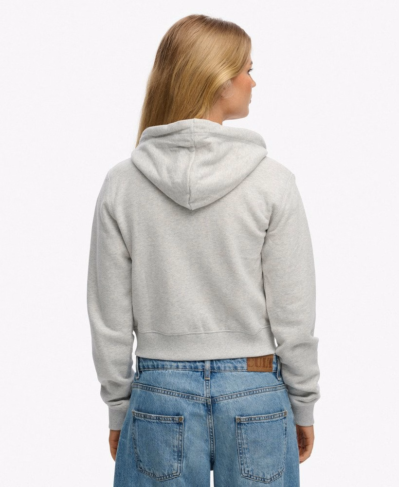 Bluza z kapturem Essential Logo Cropped Zip