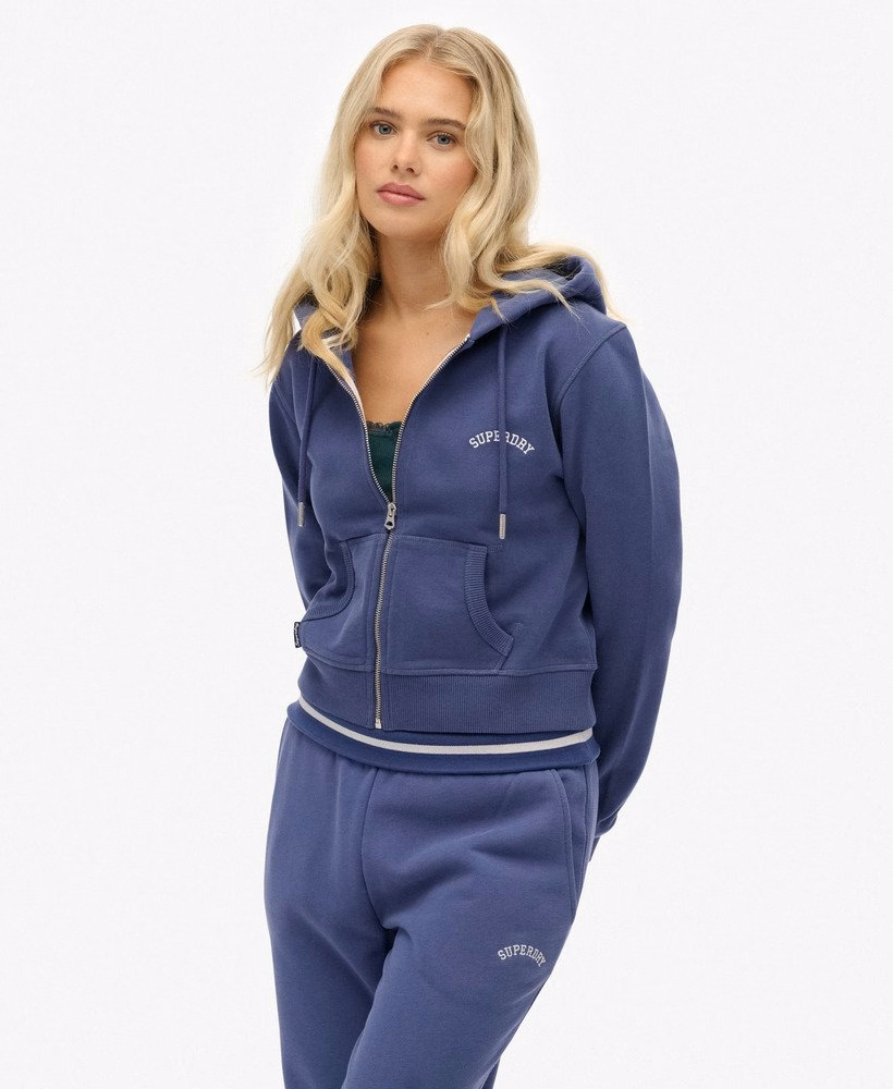 Bluza z kapturem Essential Logo Cropped Zip