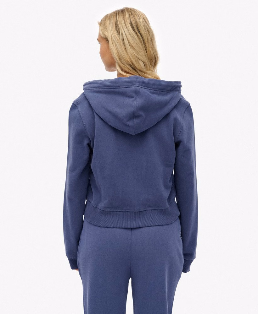 Bluza z kapturem Essential Logo Cropped Zip