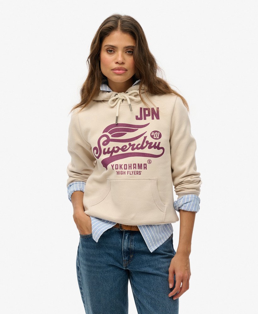 bluza z kapturem high flyers w kolorze off-grey