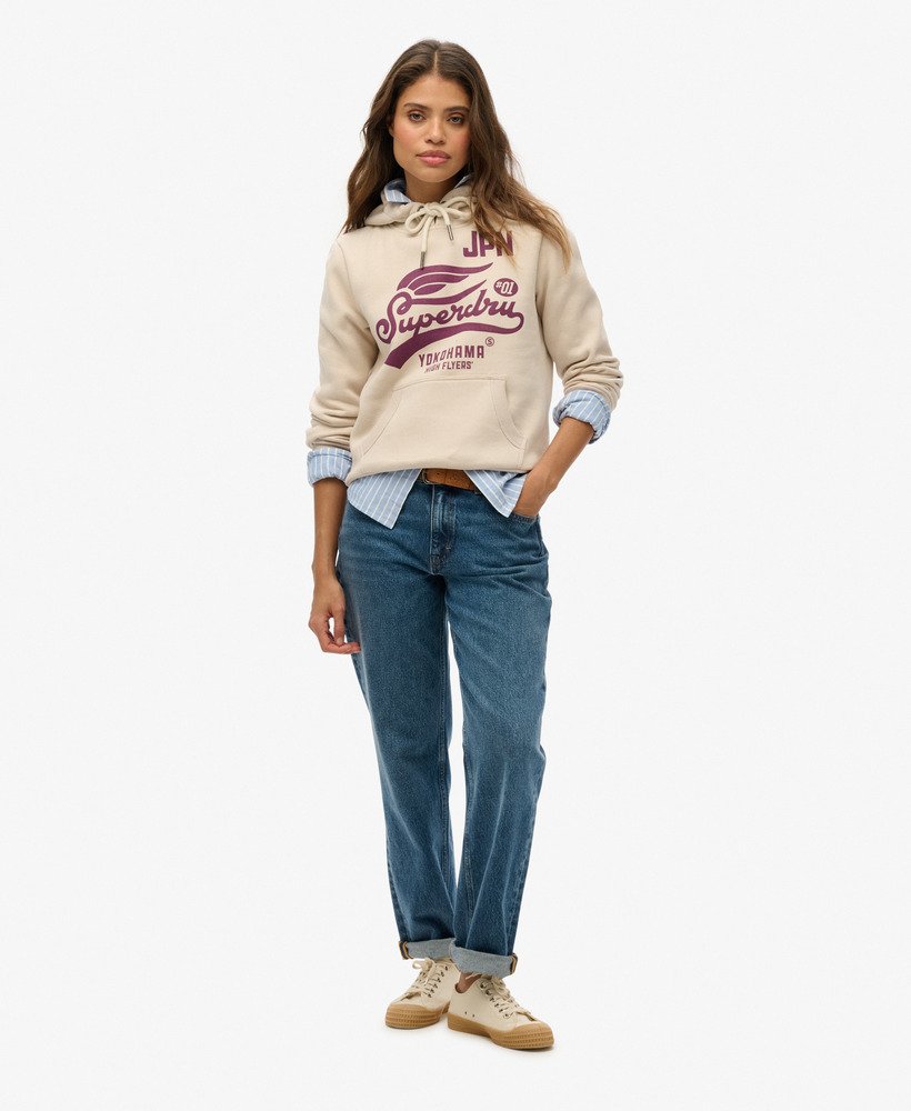 bluza z kapturem high flyers w kolorze off-grey