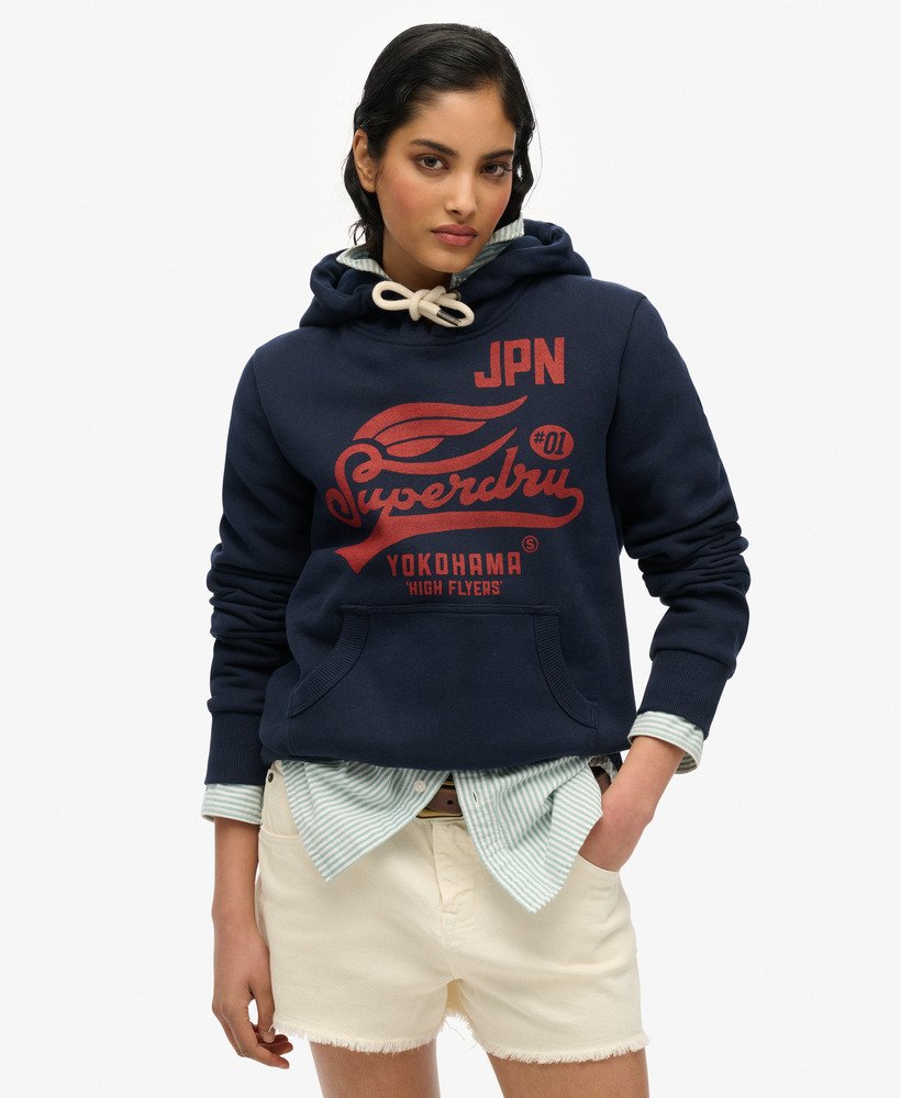 bluza z kapturem high flyers w kolorze darkest navy