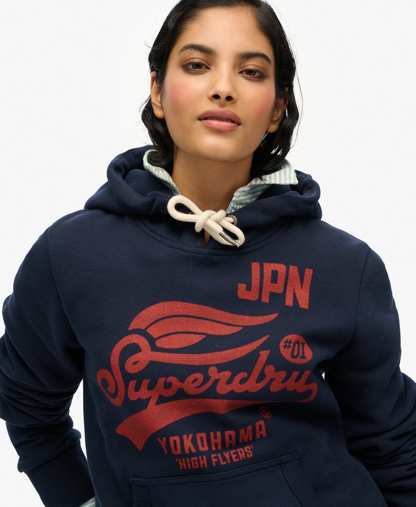 bluza z kapturem high flyers w kolorze darkest navy