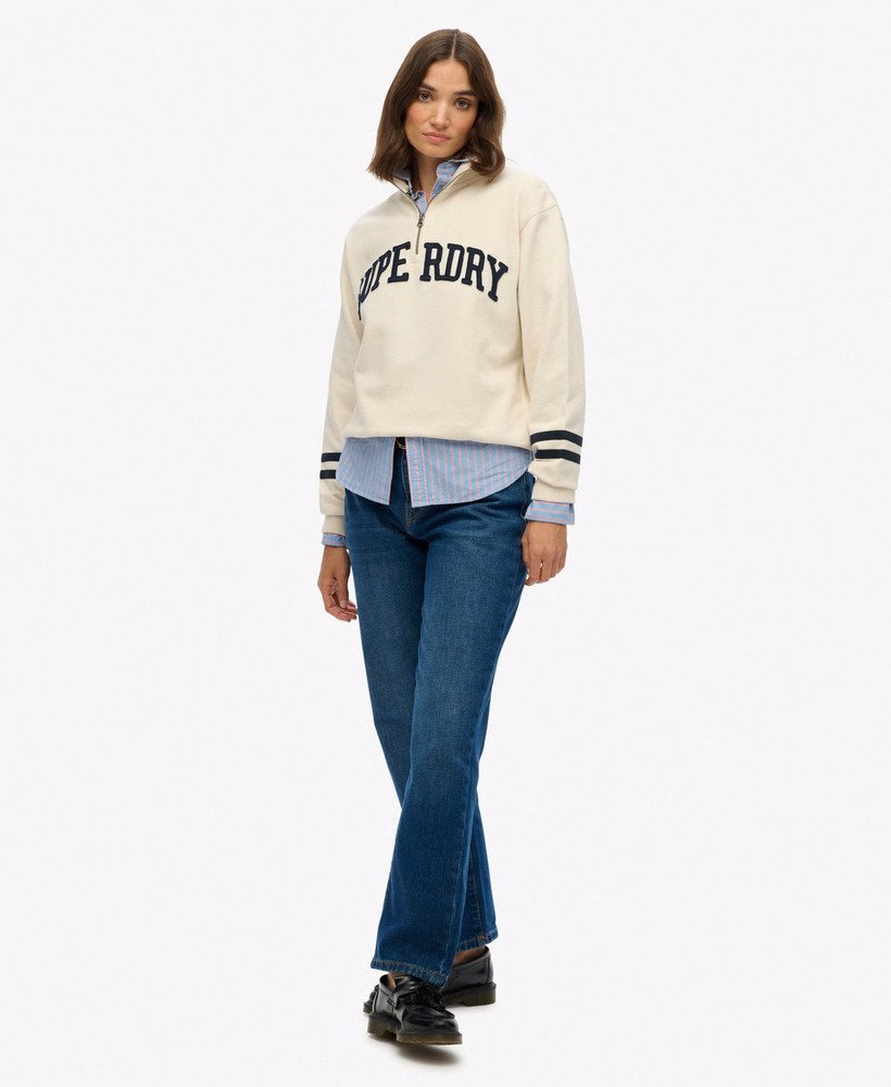 Bluza Athletic Essentials Applique z zamkiem błyskawicznym do połowy