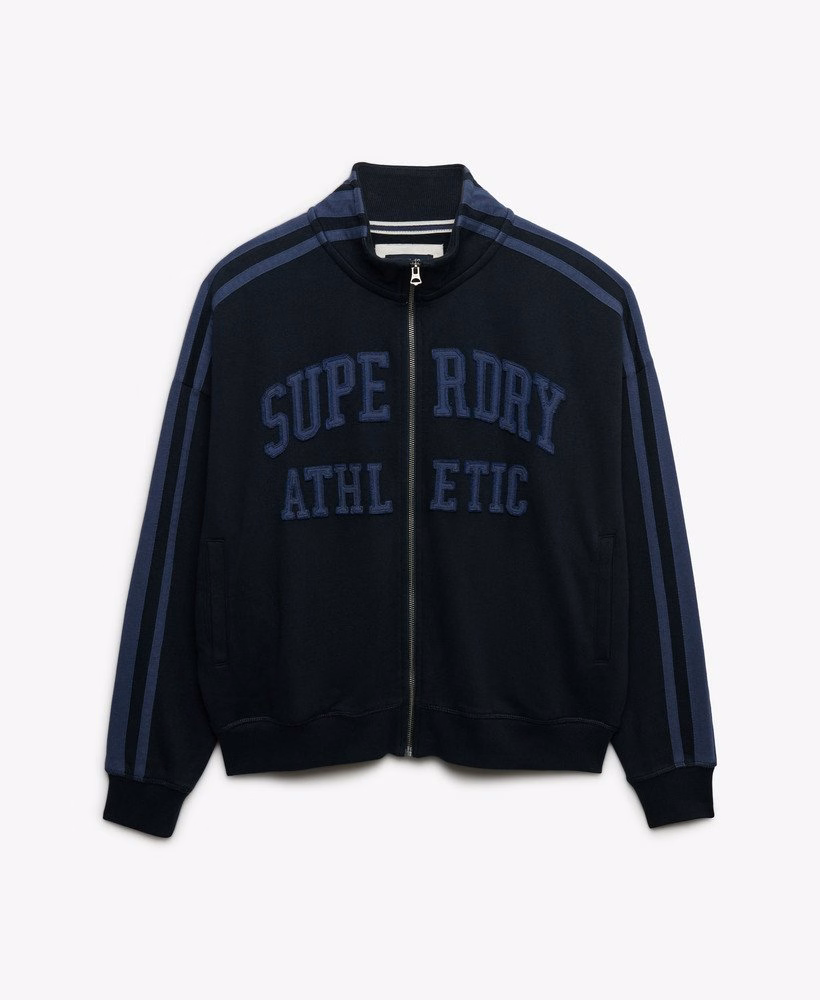 Bluza sportowa Athletic Essentials z aplikacją i luźnym zamkiem błyskawicznym
