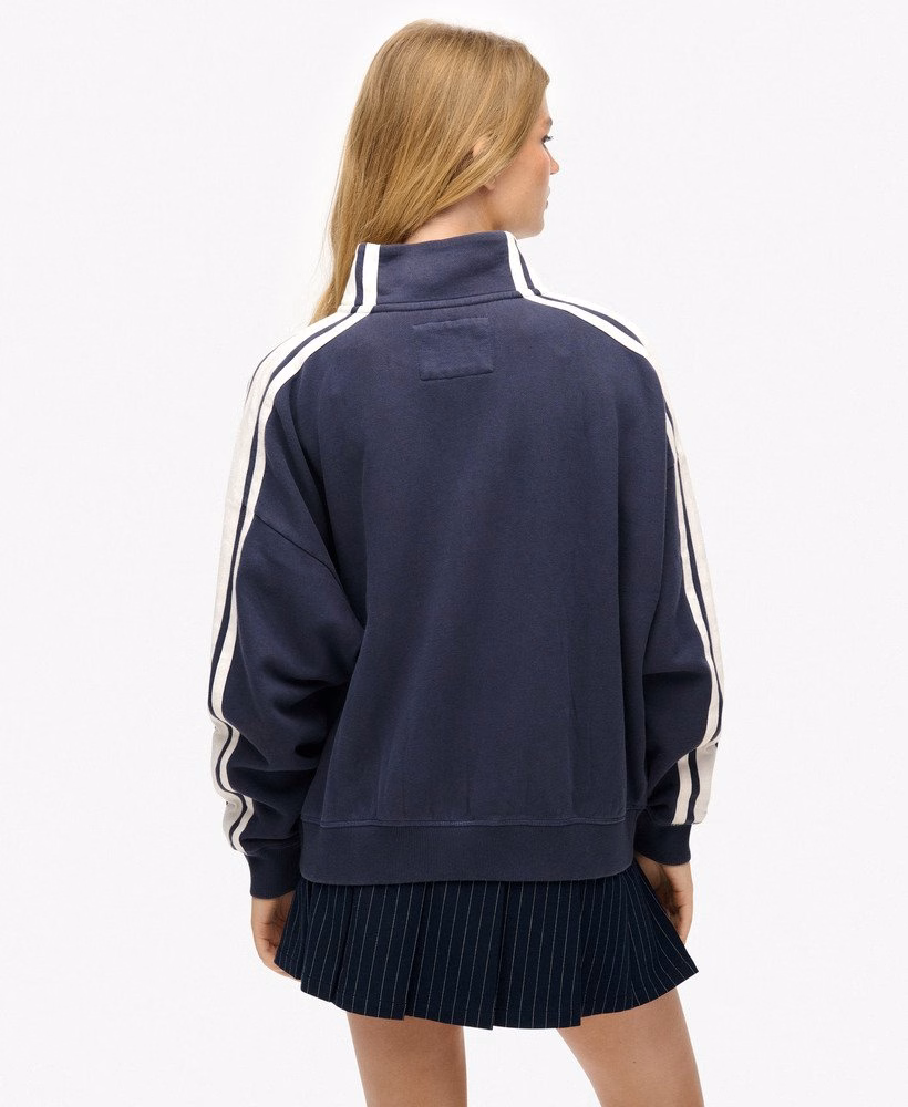 Bluza sportowa Athletic Essentials z aplikacją i luźnym zamkiem błyskawicznym