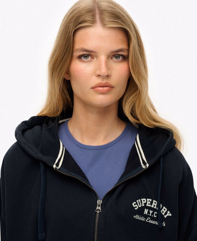 Bluza z kapturem Athletic Essentials Oversized zapinana na zamek