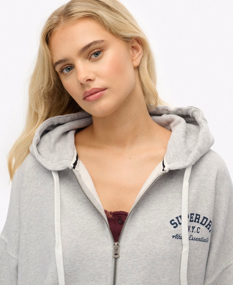 Bluza z kapturem Athletic Essentials Oversized zapinana na zamek