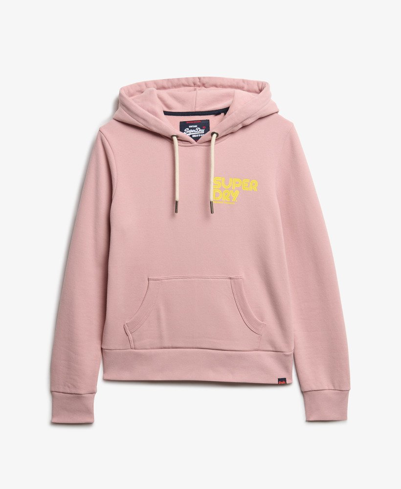 neonowa bluza z kapturem w kolorze miĘkkiego rÓŻu