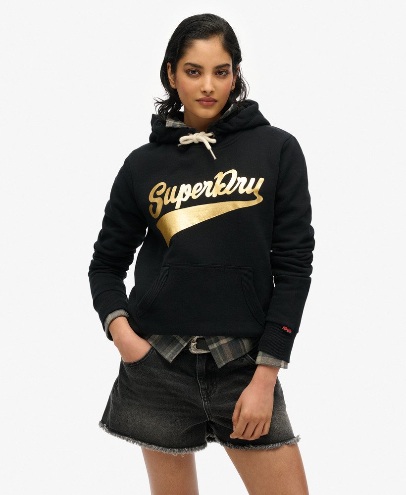 bluza z kapturem super athletics w kolorze czarnym
