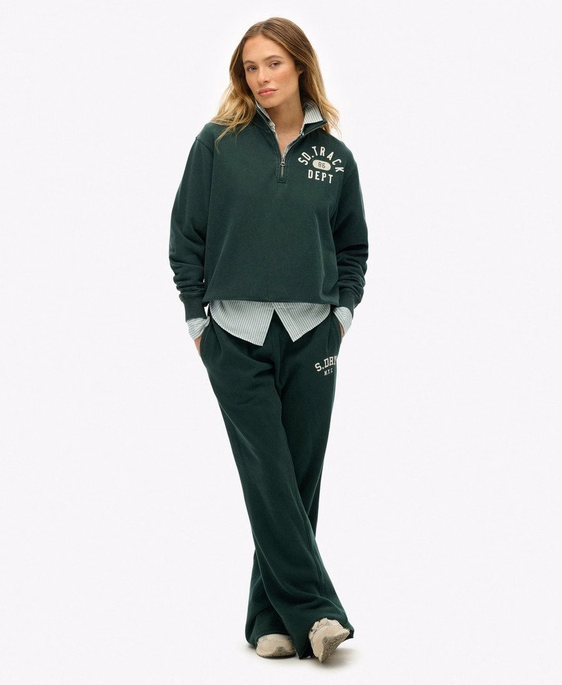 Bluza Athletic Essentials Applique z zamkiem błyskawicznym do połowy