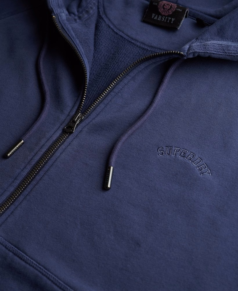 Bluza z kapturem Essential Logo Farbowana na zamek