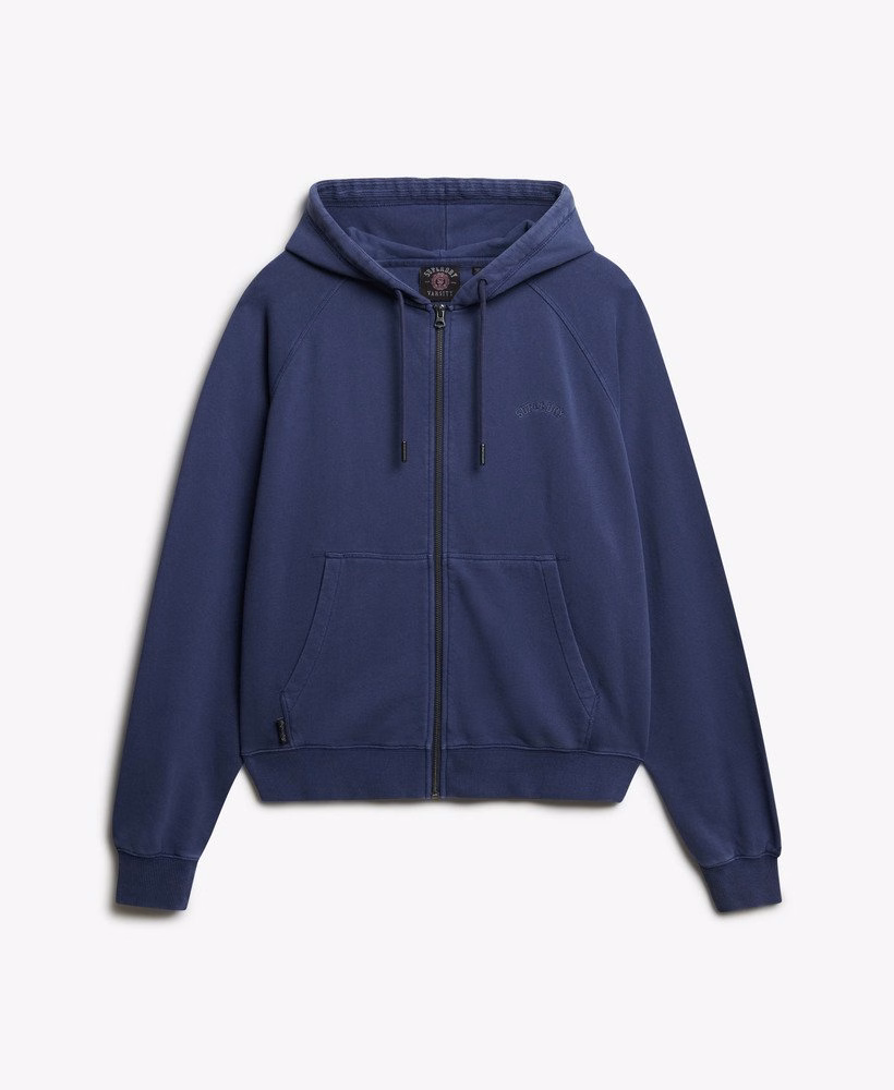 Bluza z kapturem Essential Logo Farbowana na zamek